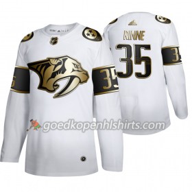 Nashville Predators Pekka Rinne 35 Adidas 2019-2020 Golden Edition Wit Authentic Shirt - Mannen